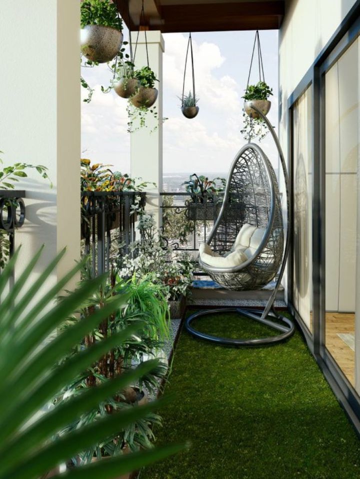 diseño de jardín de balcón