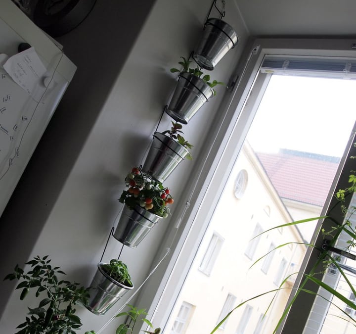 jardineras verticales para apartamentos de bricolaje