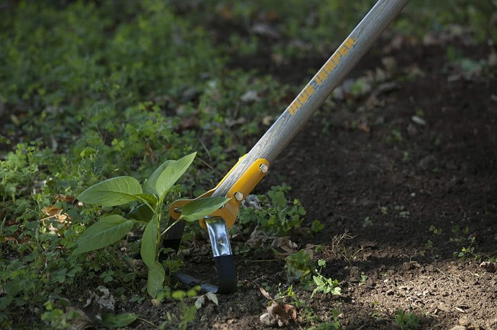 azada de jardinería con estribo